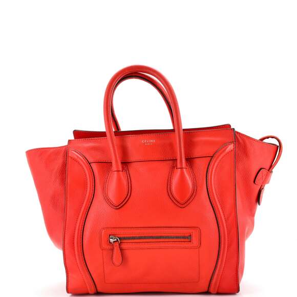 Celine Handbags - Celine Luggage Bag Grainy Leather Mini #331731C10B